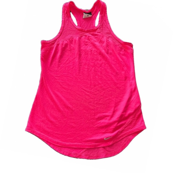 Women’s Nike Dri-Fit Racerback Bright Pink Tank Size Small - Picture 1 of 13